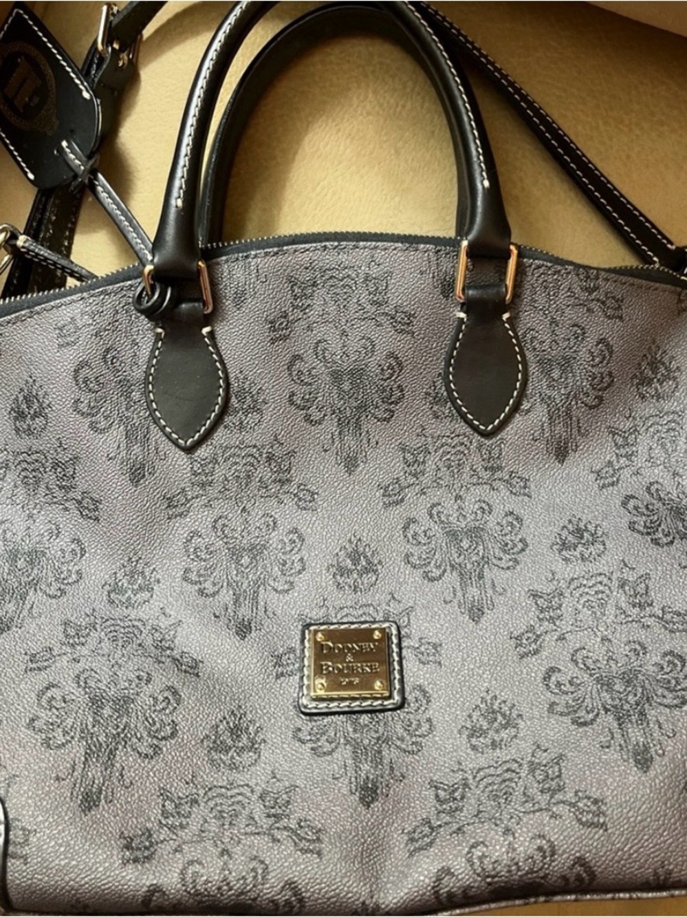 Dooney & Bourke Haunted Mansion handbag with shoulder strap